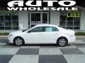 2008 White Chevrolet Malibu LS Sedan  photo #1