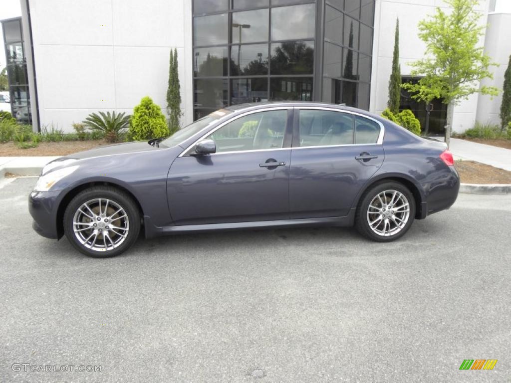 2008 G 35 x S Sedan - Blue Slate Metallic / Graphite photo #2