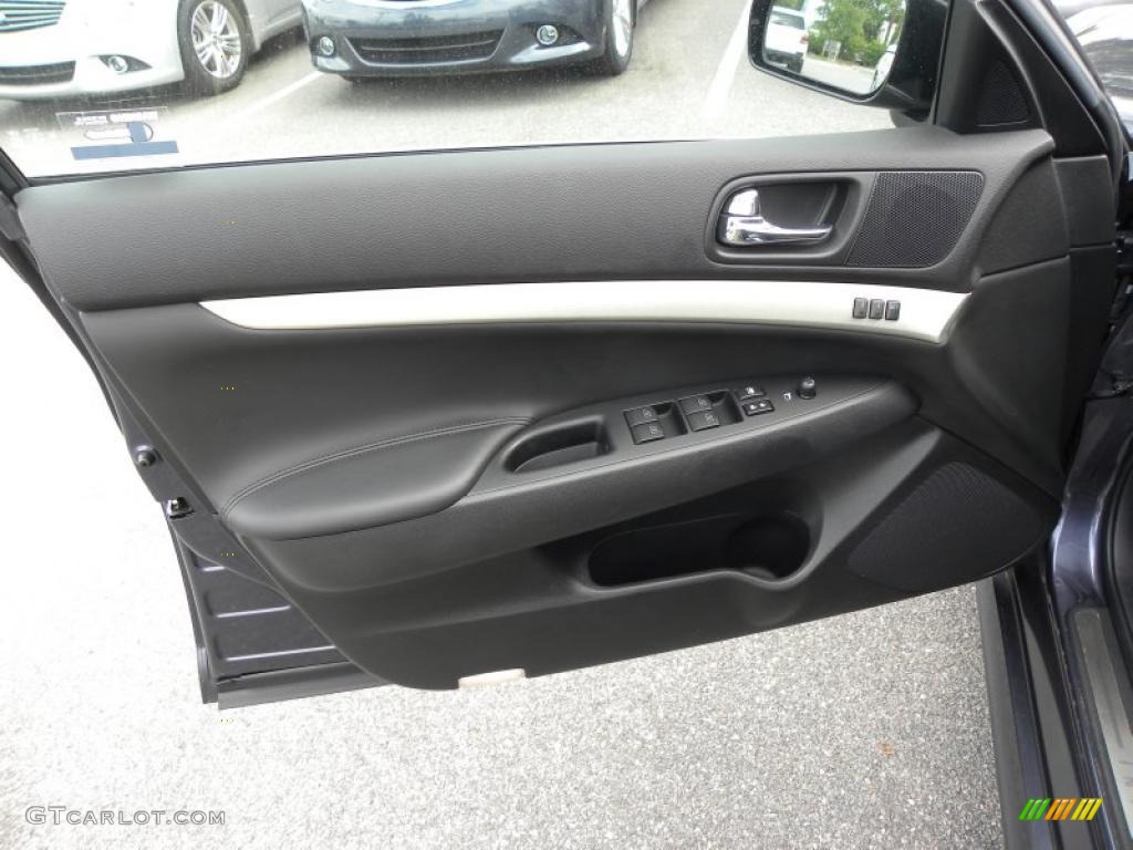 2008 Infiniti G 35 x S Sedan Graphite Door Panel Photo #48580116