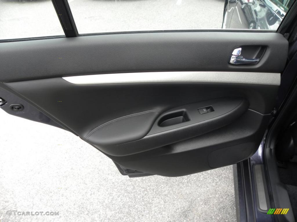 2008 Infiniti G 35 x S Sedan Graphite Door Panel Photo #48580122