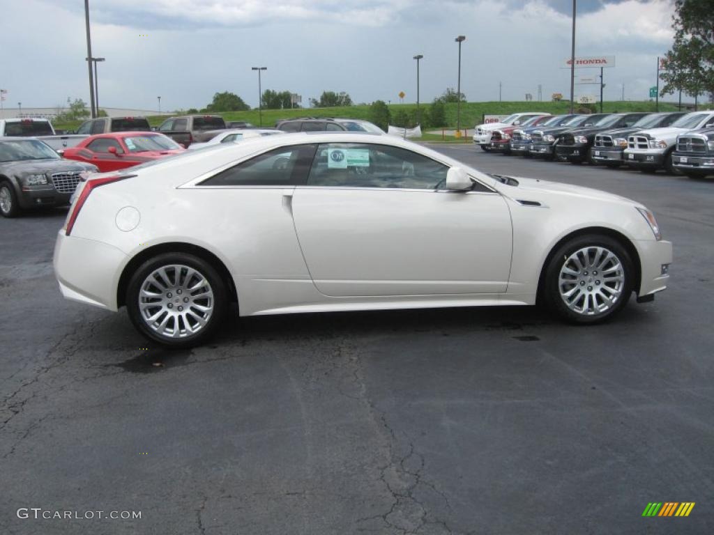 White Diamond Tricoat 2011 Cadillac CTS Coupe Exterior Photo #48580620