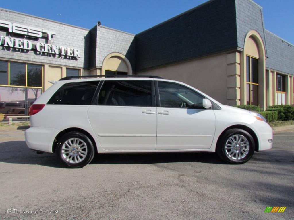 2007 Sienna XLE - Arctic Frost Pearl White / Taupe photo #7
