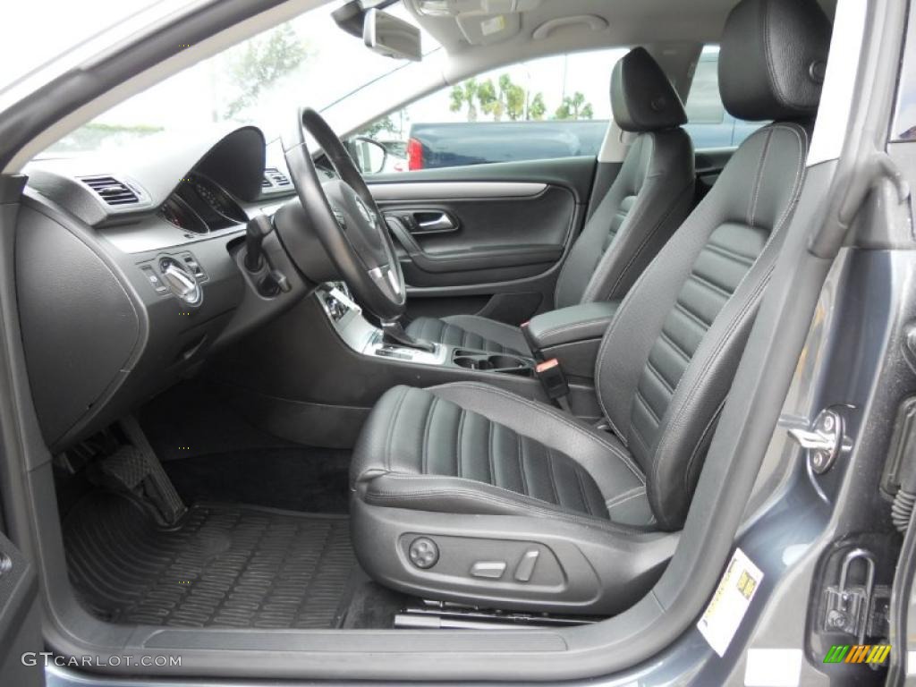 Black Interior 2009 Volkswagen CC Sport Photo #48582020