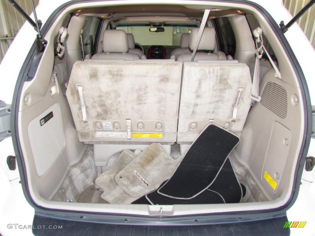 2007 Sienna XLE - Arctic Frost Pearl White / Taupe photo #19