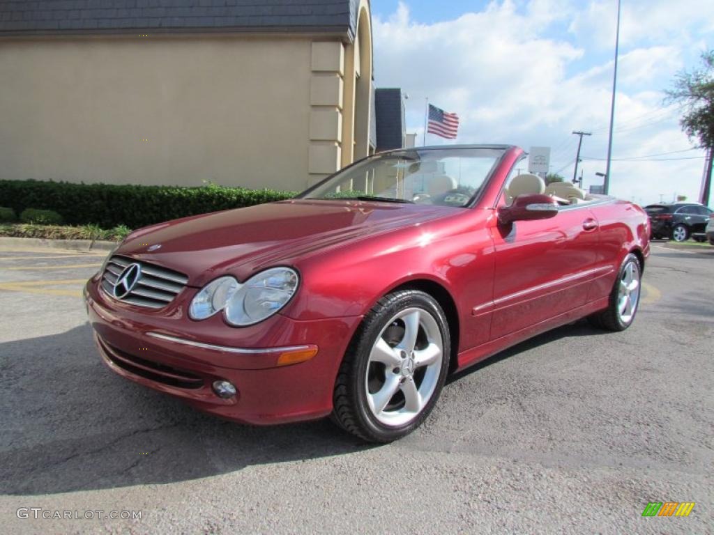 Firemist Red Metallic 2005 Mercedes-Benz CLK 320 Cabriolet Exterior Photo #48582529