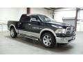 2011 Brilliant Black Crystal Pearl Dodge Ram 1500 Laramie Crew Cab 4x4  photo #3