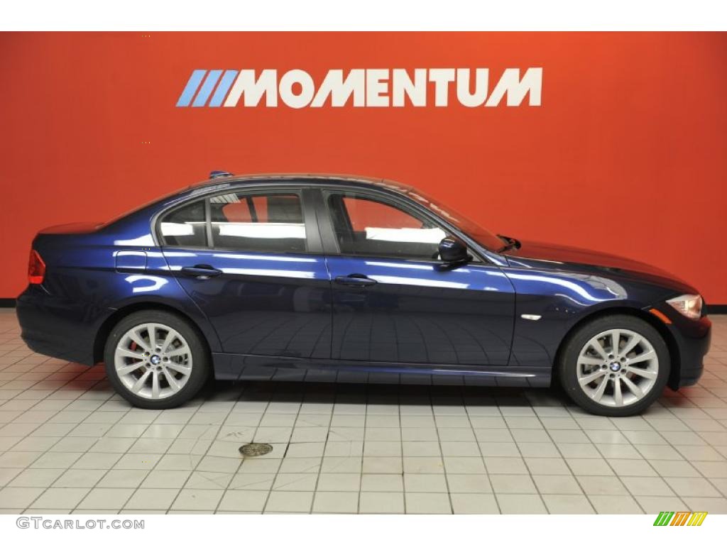 2011 3 Series 328i Sedan - Deep Sea Blue Metallic / Black Dakota Leather photo #4