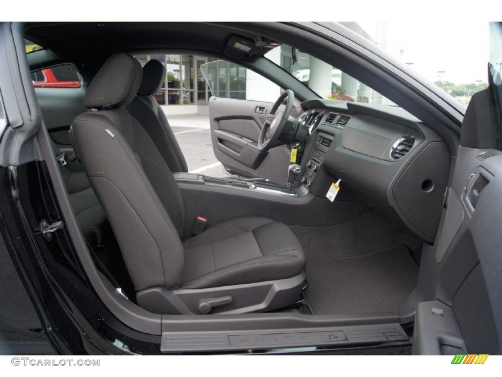 Charcoal Black Interior 2012 Ford Mustang V6 Coupe Photo #48583288