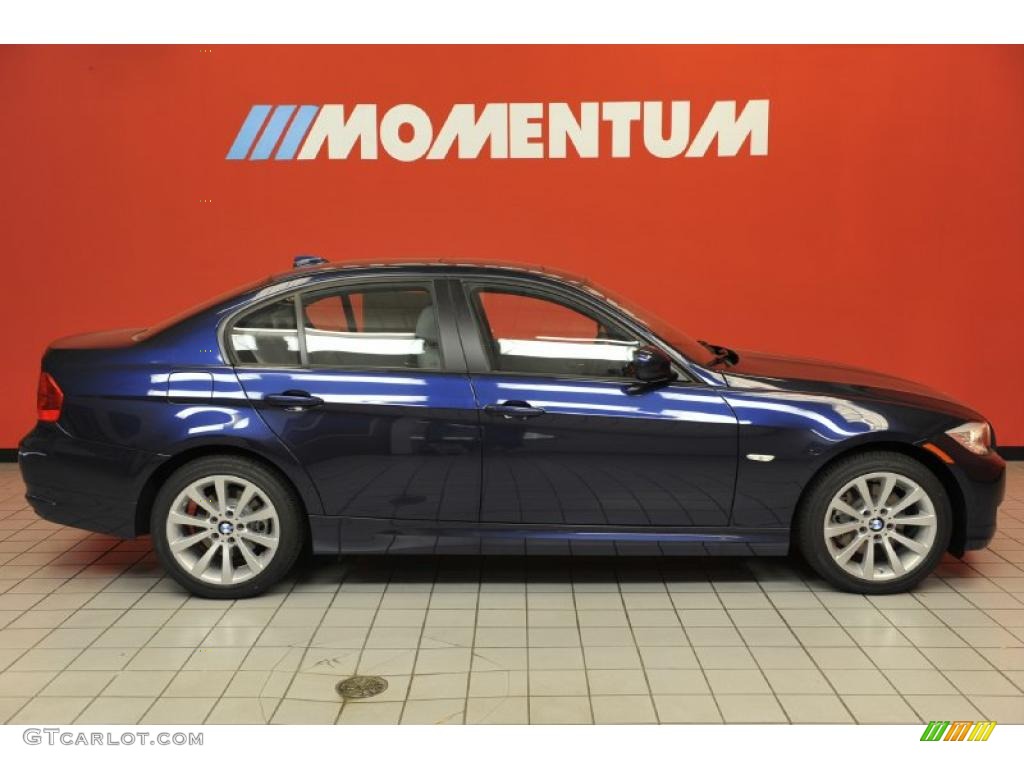 2011 3 Series 328i Sedan - Deep Sea Blue Metallic / Gray Dakota Leather photo #4