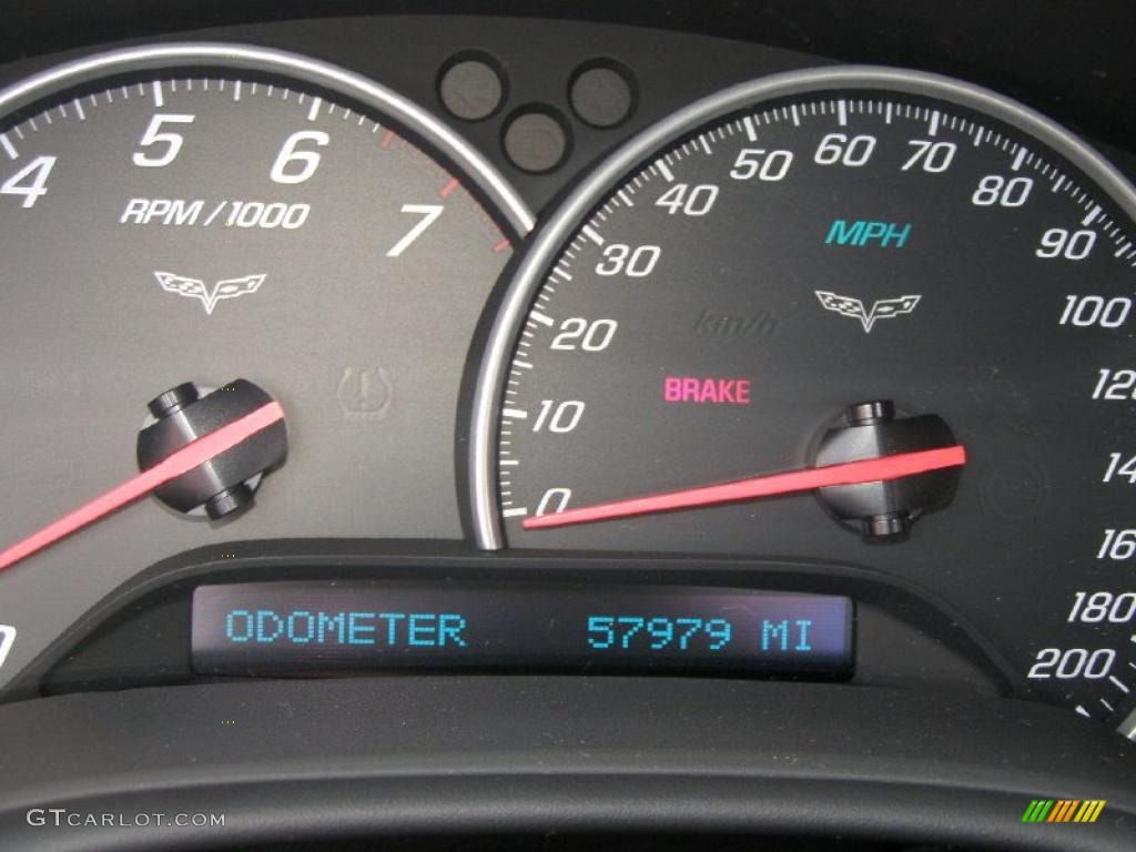 2008 Chevrolet Corvette Coupe Gauges Photo #48586438