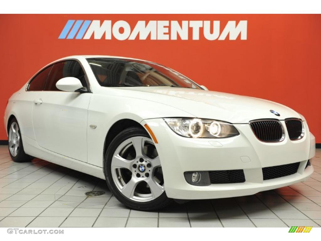 2008 3 Series 328i Coupe - Alpine White / Black photo #1