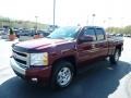 2008 Deep Ruby Metallic Chevrolet Silverado 1500 LT Extended Cab 4x4  photo #3