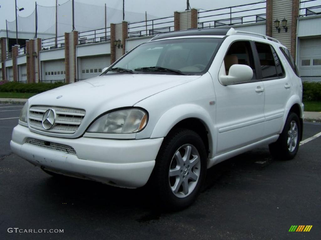 Polar White 2000 Mercedes-Benz ML 430 4Matic Exterior Photo #48587455