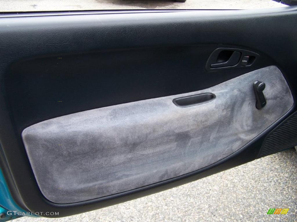1992 Honda Civic VX Hatchback Gray Door Panel Photo #48587941
