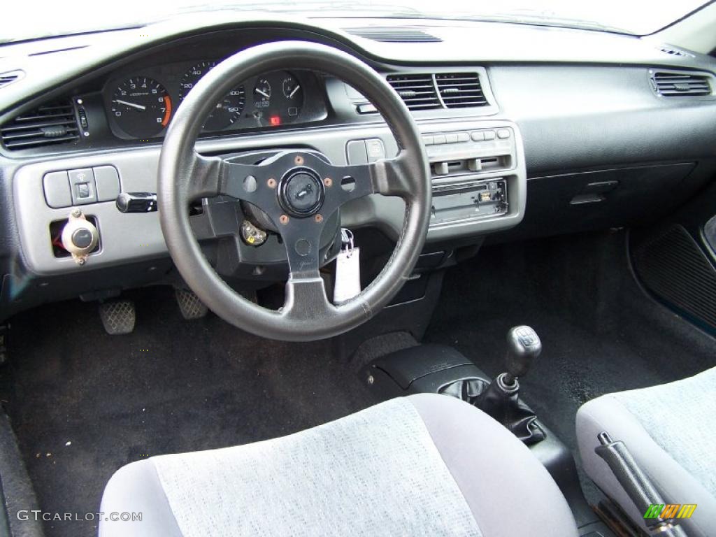 Gray Interior 1992 Honda Civic VX Hatchback Photo #48587971