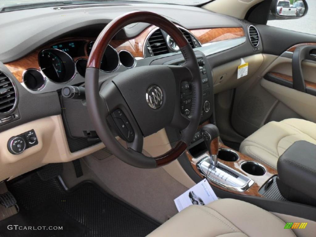 2011 Enclave CXL AWD - Cocoa Metallic / Cashmere/Cocoa photo #29