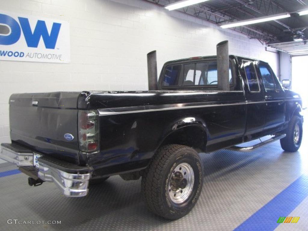1997 F250 XLT Extended Cab 4x4 - Black / Medium Graphite photo #4