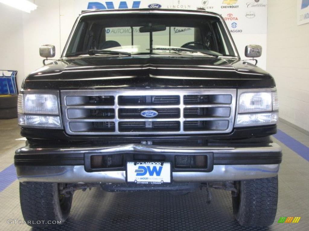 1997 F250 XLT Extended Cab 4x4 - Black / Medium Graphite photo #7
