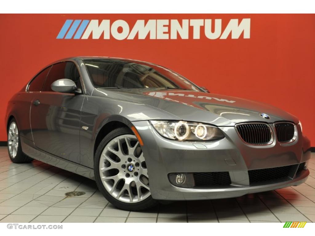 2008 3 Series 328i Coupe - Space Grey Metallic / Black photo #1