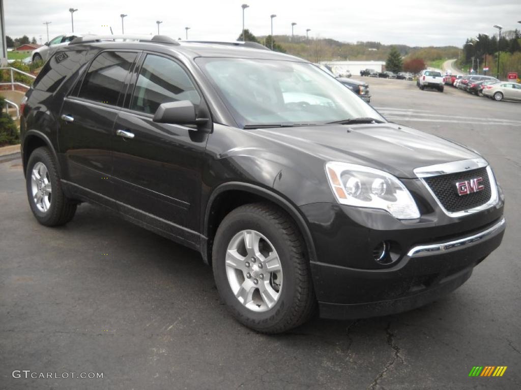 Carbon Black Metallic 2011 GMC Acadia SLE AWD Exterior Photo #48589479
