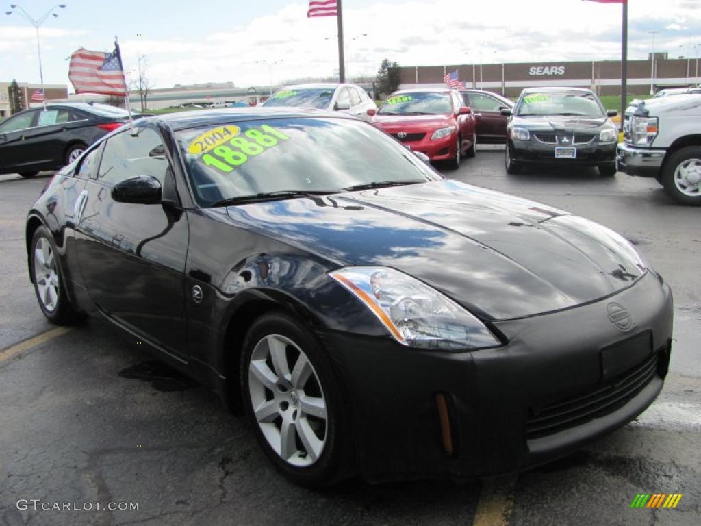 2004 350Z Touring Coupe - Super Black / Charcoal photo #19
