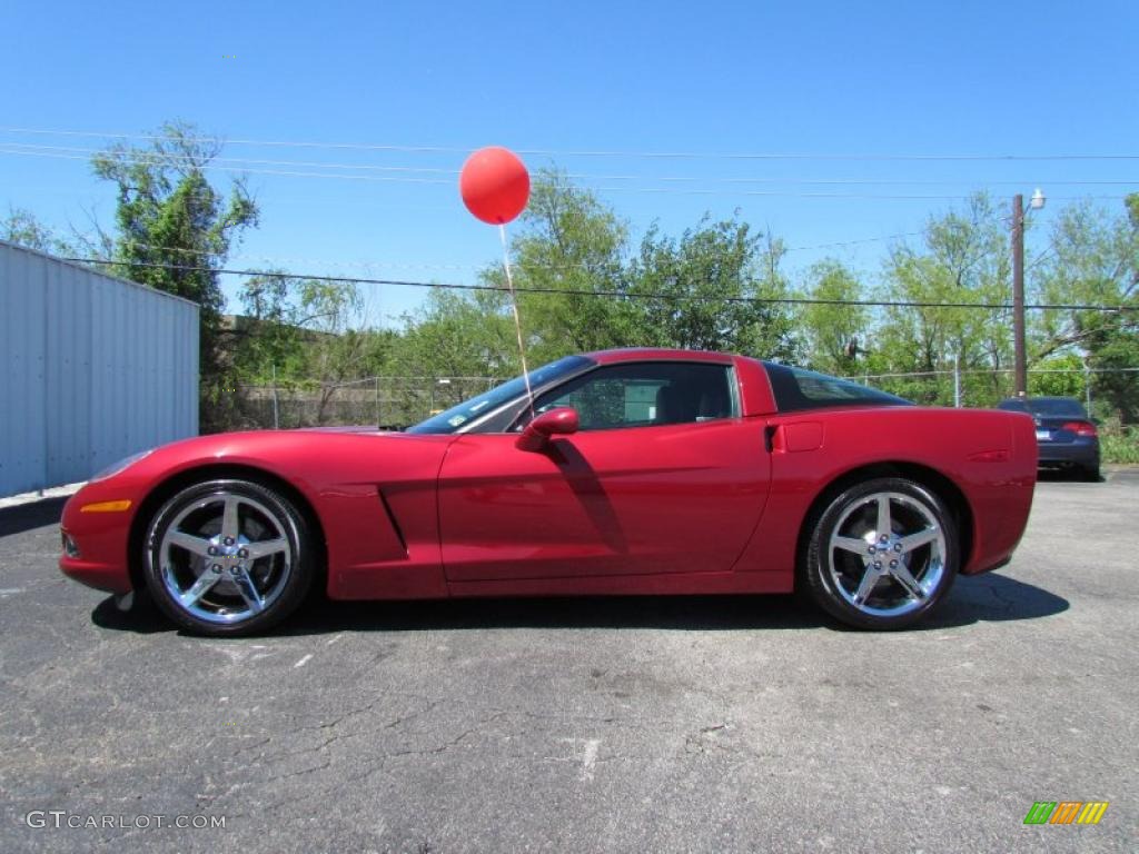 2005 Corvette Coupe - Magnetic Red Metallic / Ebony photo #4