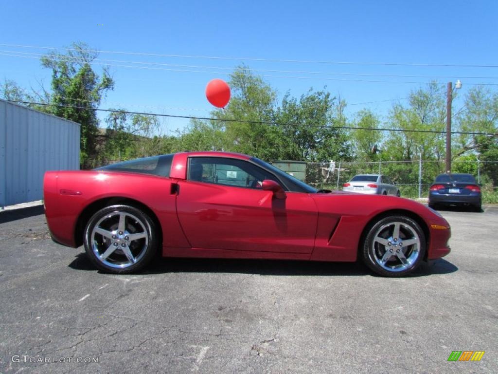 2005 Corvette Coupe - Magnetic Red Metallic / Ebony photo #8