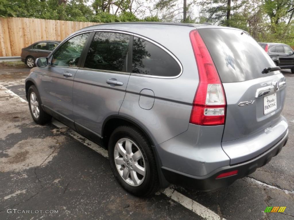 2009 CR-V EX-L - Glacier Blue Metallic / Gray photo #5