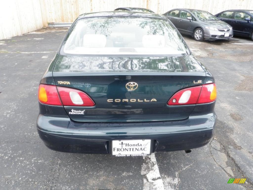 1999 Corolla LE - Dark Emerald Pearl / Pebble Beige photo #3