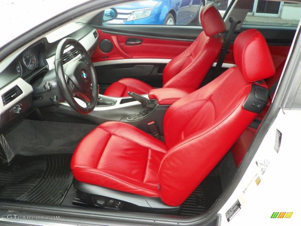 Coral Red/Black Interior 2008 BMW 3 Series 335i Coupe Photo #48593233