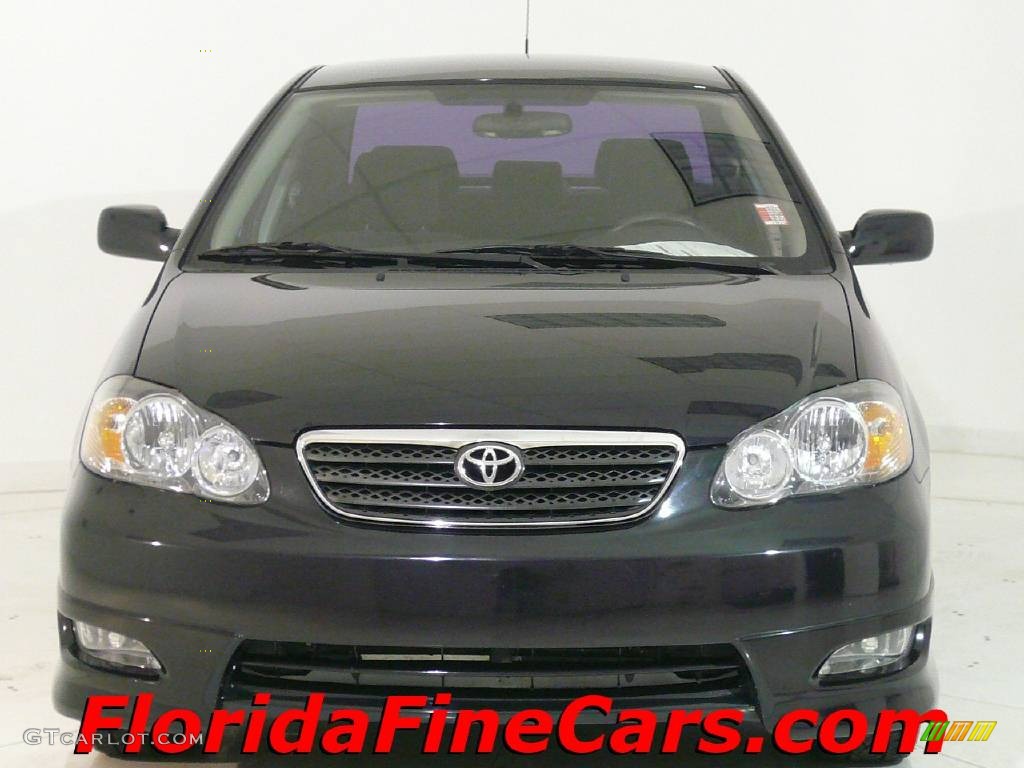 2006 Corolla S - Black Sand Pearl / Dark Charcoal photo #5