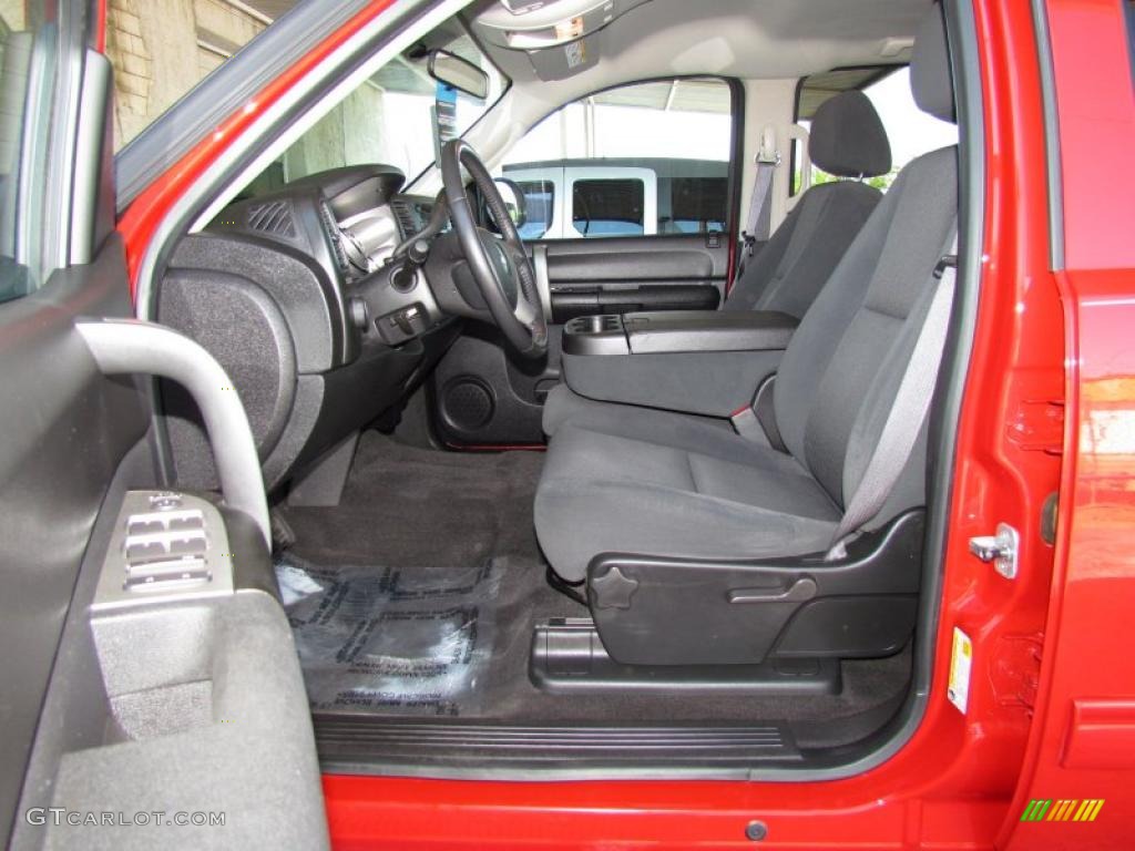 Ebony Interior 2009 Chevrolet Silverado 1500 LT Crew Cab Photo #48593380