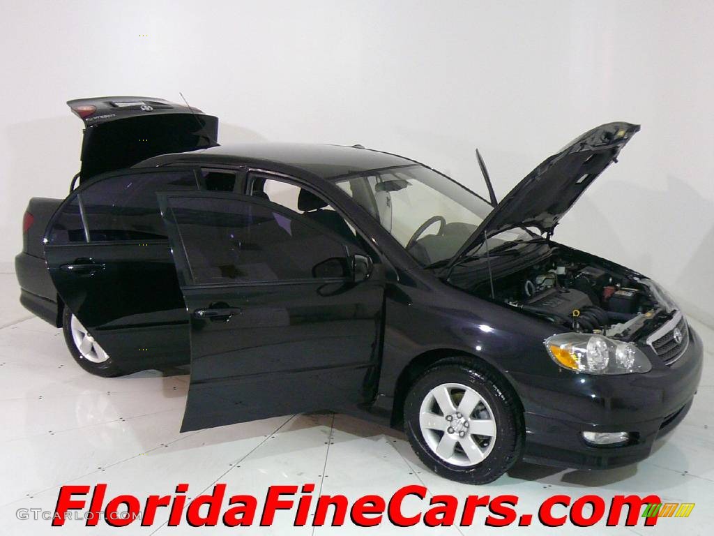 2006 Corolla S - Black Sand Pearl / Dark Charcoal photo #7