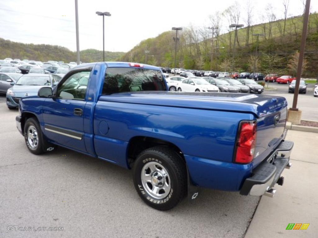 2004 Silverado 1500 Regular Cab - Arrival Blue Metallic / Dark Charcoal photo #4