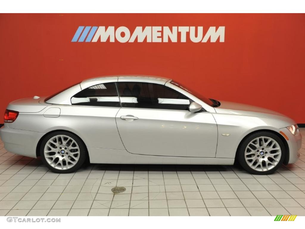 2007 3 Series 328i Convertible - Titanium Silver Metallic / Black photo #4