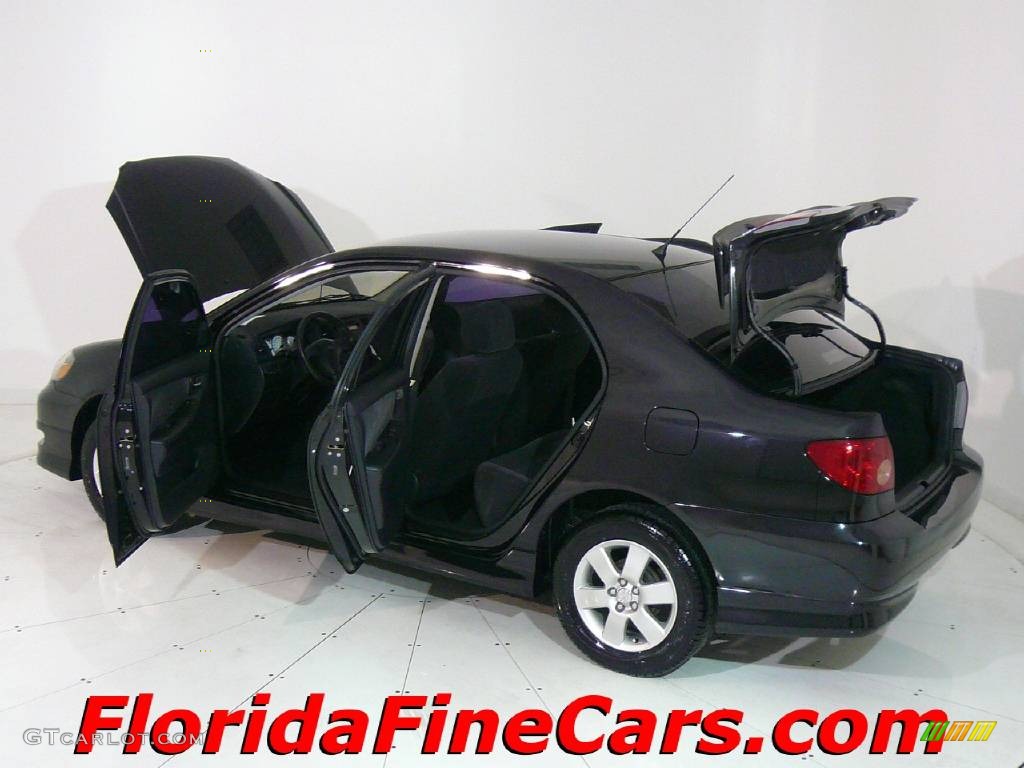 2006 Corolla S - Black Sand Pearl / Dark Charcoal photo #8