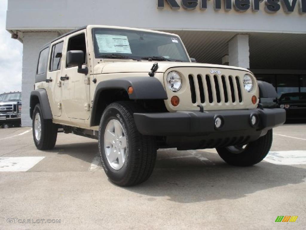 2011 Wrangler Unlimited Sport 4x4 - Sahara Tan / Black photo #1