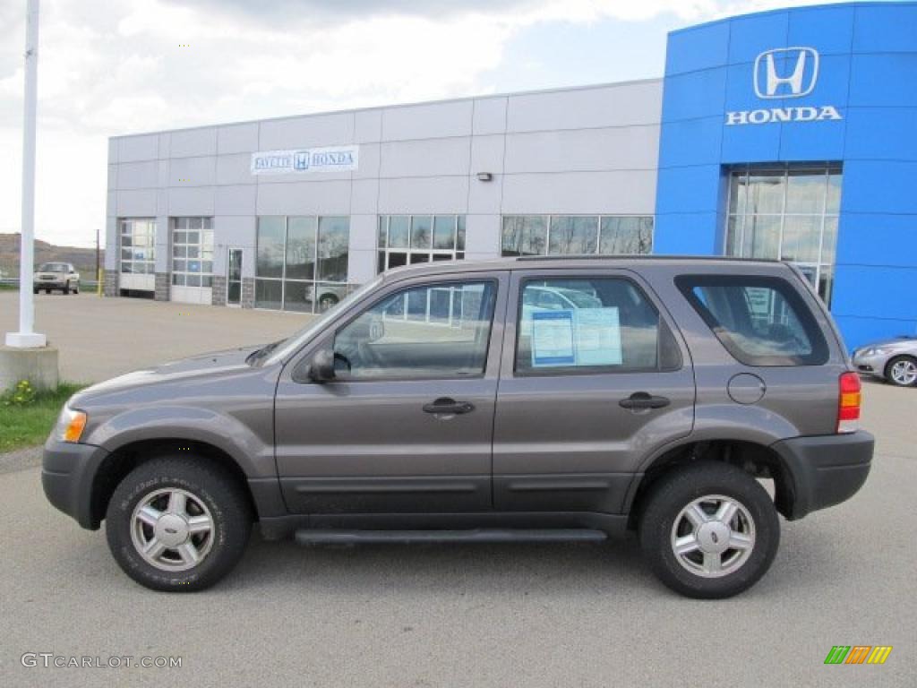 2003 Escape XLS V6 - Dark Shadow Grey Metallic / Medium Dark Flint photo #2