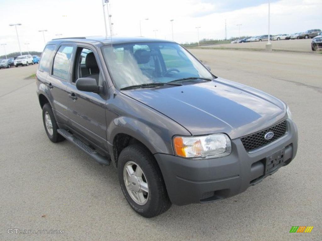 2003 Escape XLS V6 - Dark Shadow Grey Metallic / Medium Dark Flint photo #6