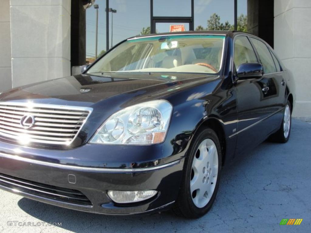 2001 LS 430 - Blue Onyx Pearl / Ivory photo #4