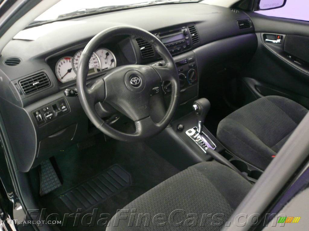 2006 Corolla S - Black Sand Pearl / Dark Charcoal photo #12