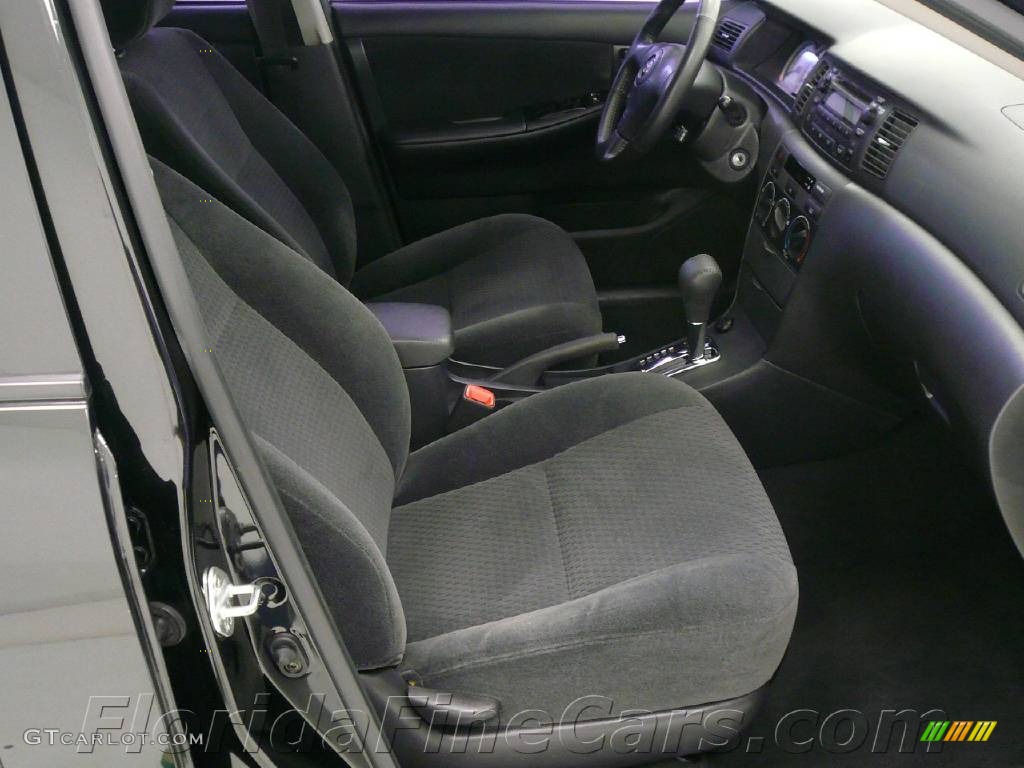2006 Corolla S - Black Sand Pearl / Dark Charcoal photo #13
