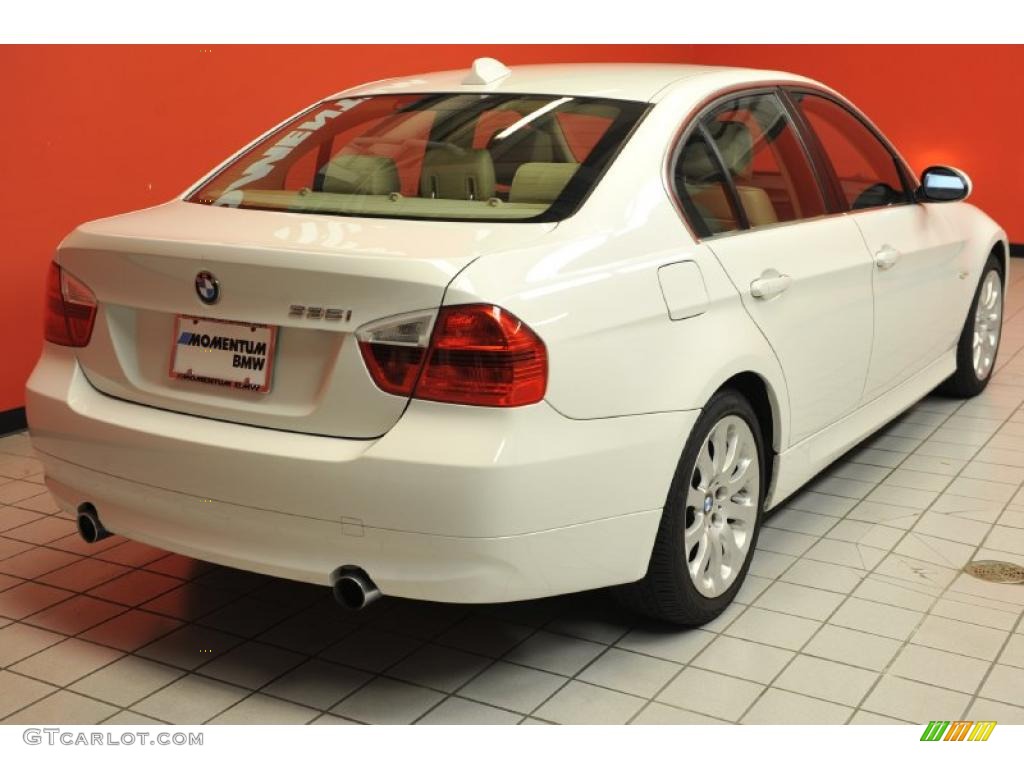 2008 3 Series 335i Sedan - Alpine White / Beige photo #3