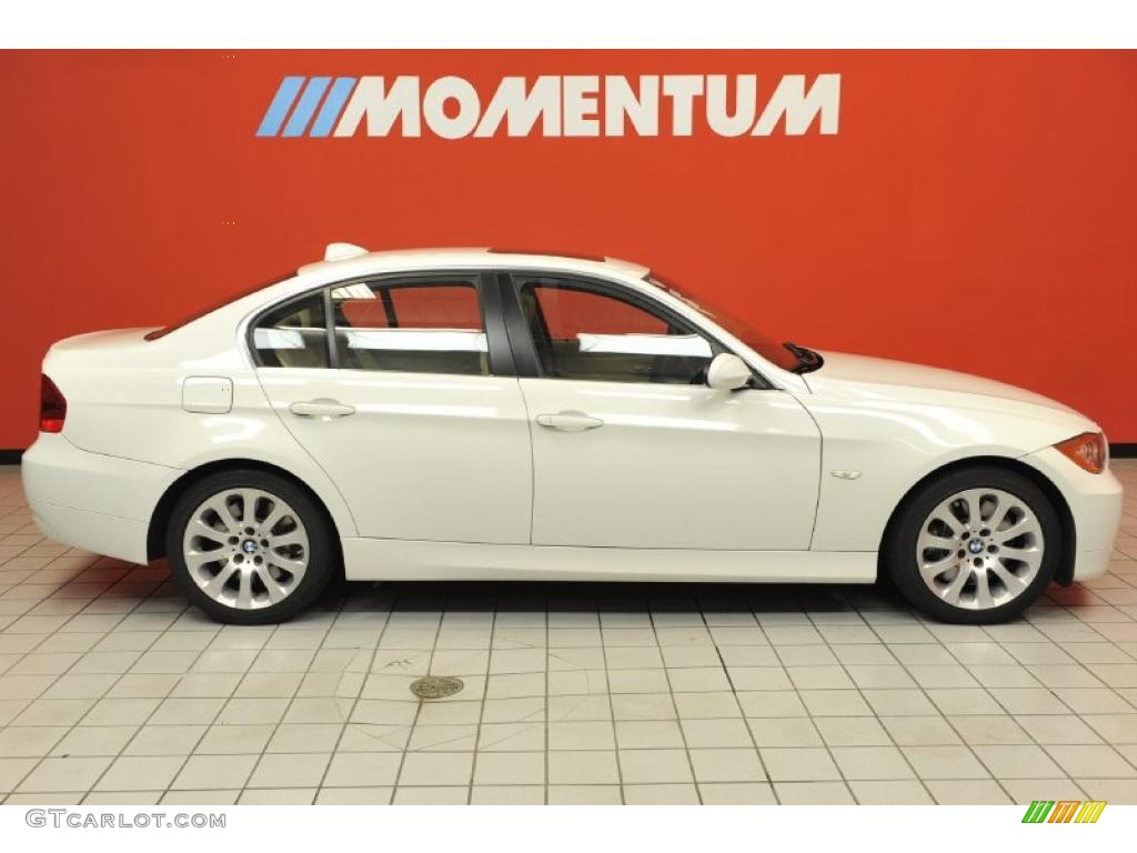 2008 3 Series 335i Sedan - Alpine White / Beige photo #4