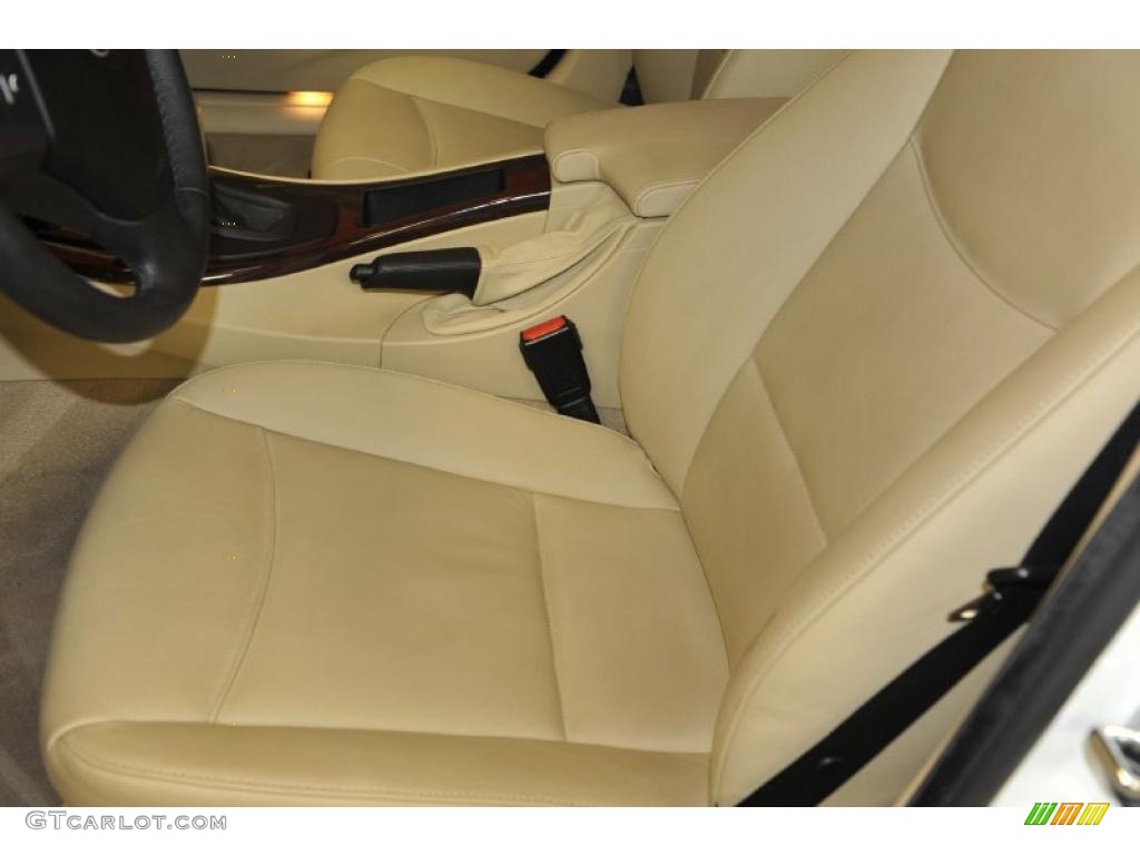 2008 3 Series 335i Sedan - Alpine White / Beige photo #6