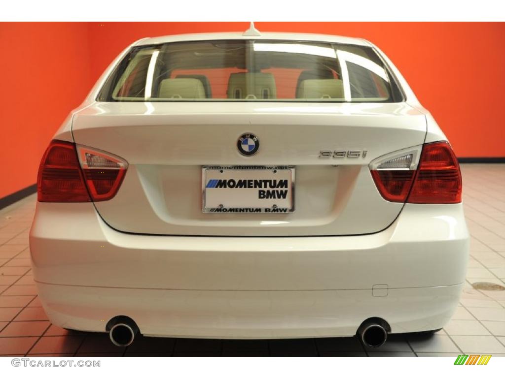 2008 3 Series 335i Sedan - Alpine White / Beige photo #18