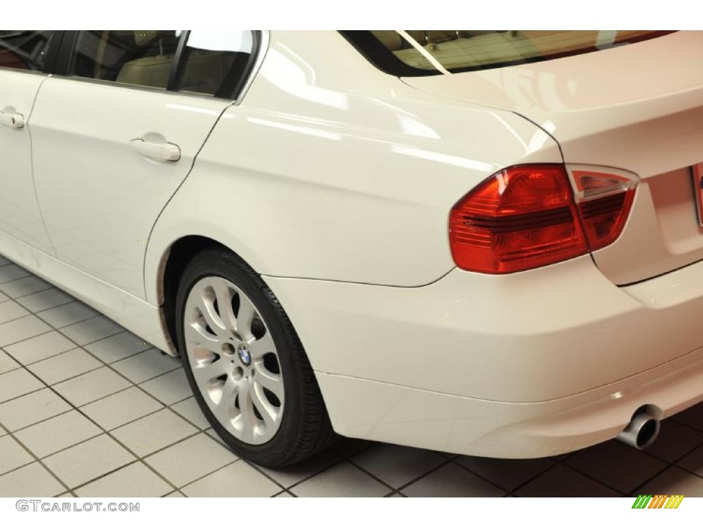 2008 3 Series 335i Sedan - Alpine White / Beige photo #21