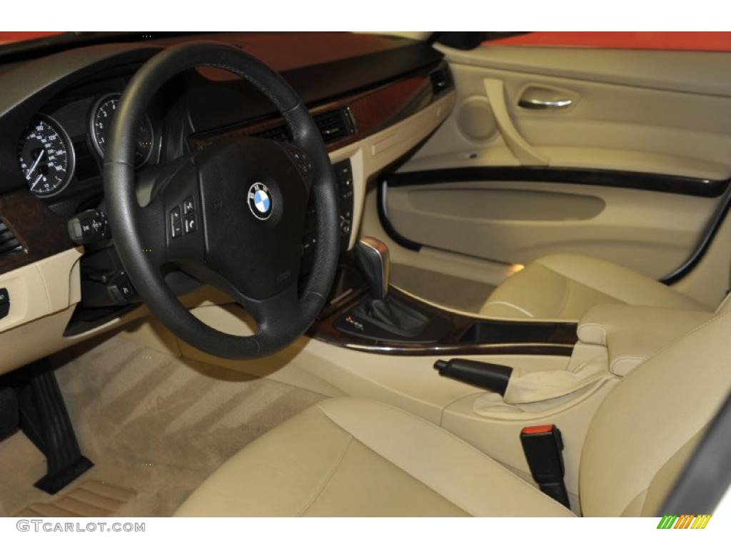 2008 3 Series 335i Sedan - Alpine White / Beige photo #35