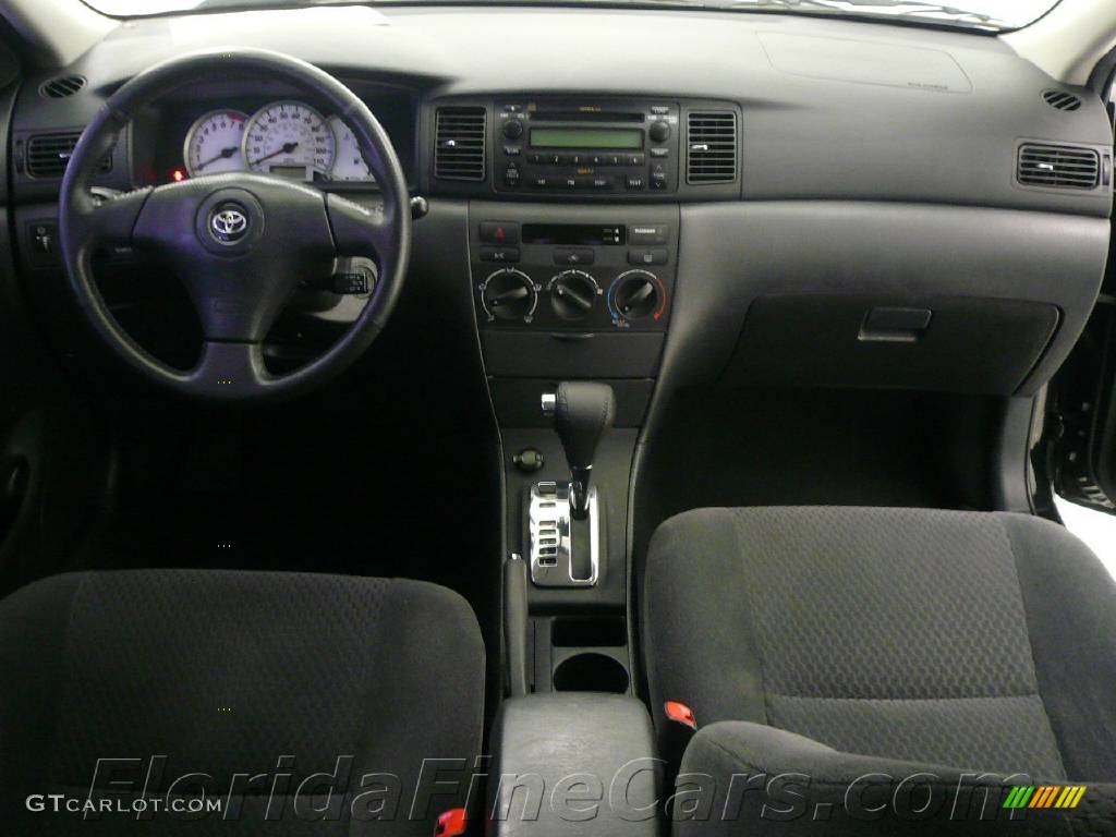 2006 Corolla S - Black Sand Pearl / Dark Charcoal photo #16