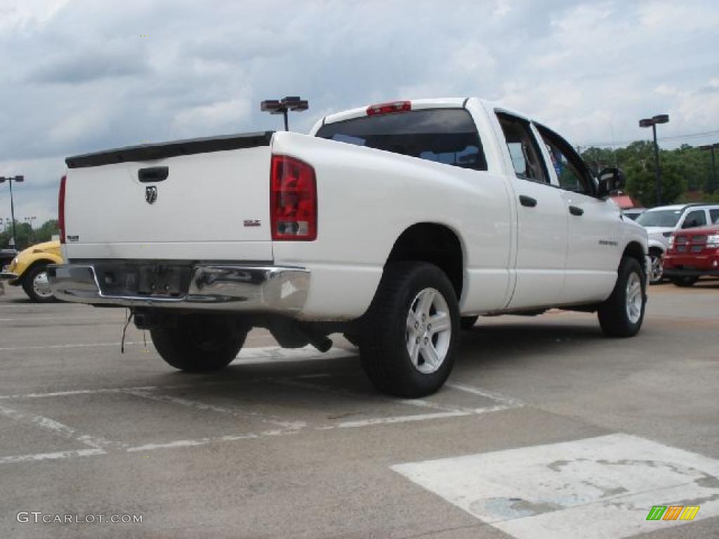 2006 Ram 1500 SLT Quad Cab - Bright White / Medium Slate Gray photo #2